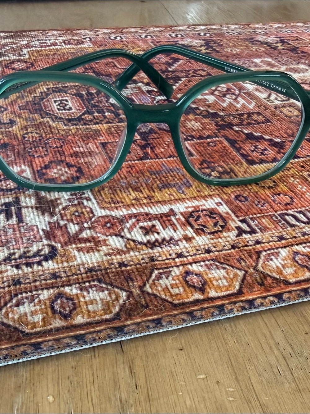 Warby Parker forest green acetate Glasses